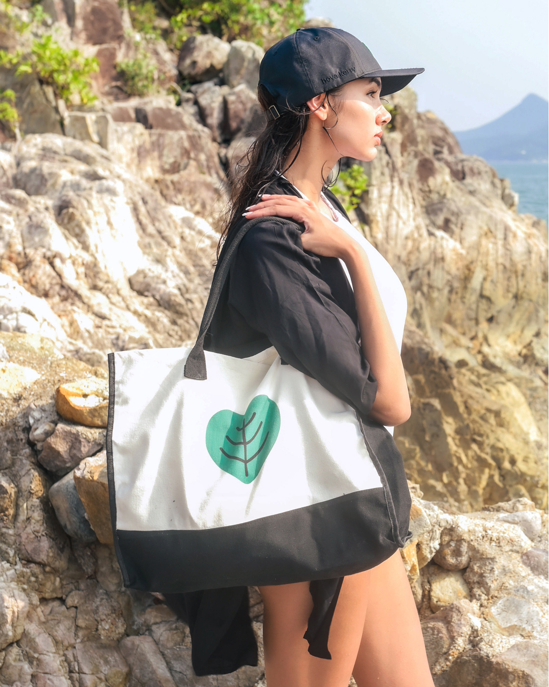 Canvas beach bag