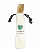Bamboo cutlery set