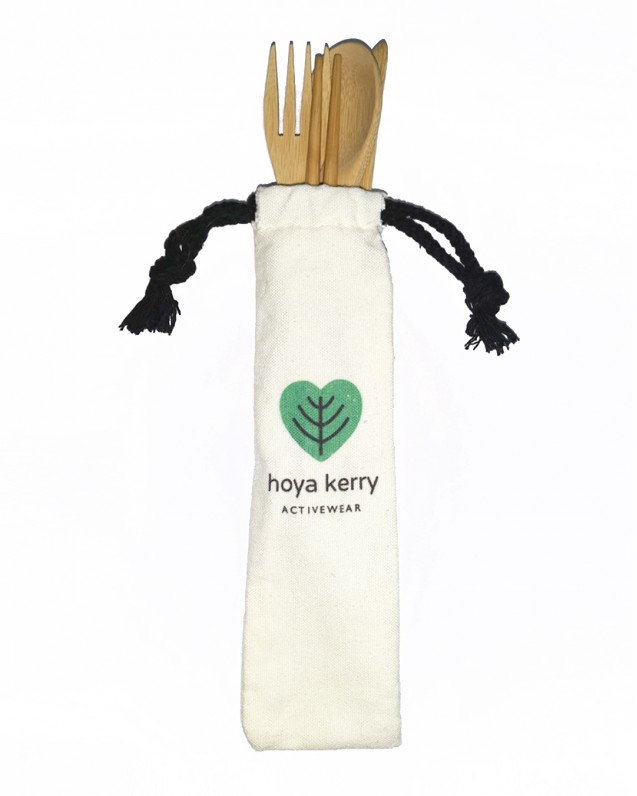 Bamboo cutlery set