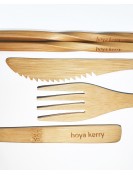 Bamboo cutlery set