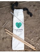 Bamboo straw set