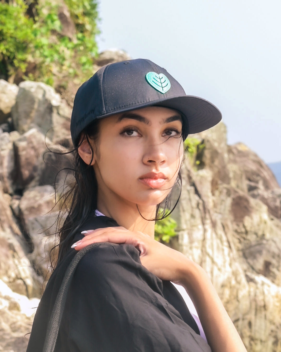 Cap in recycled polyester 