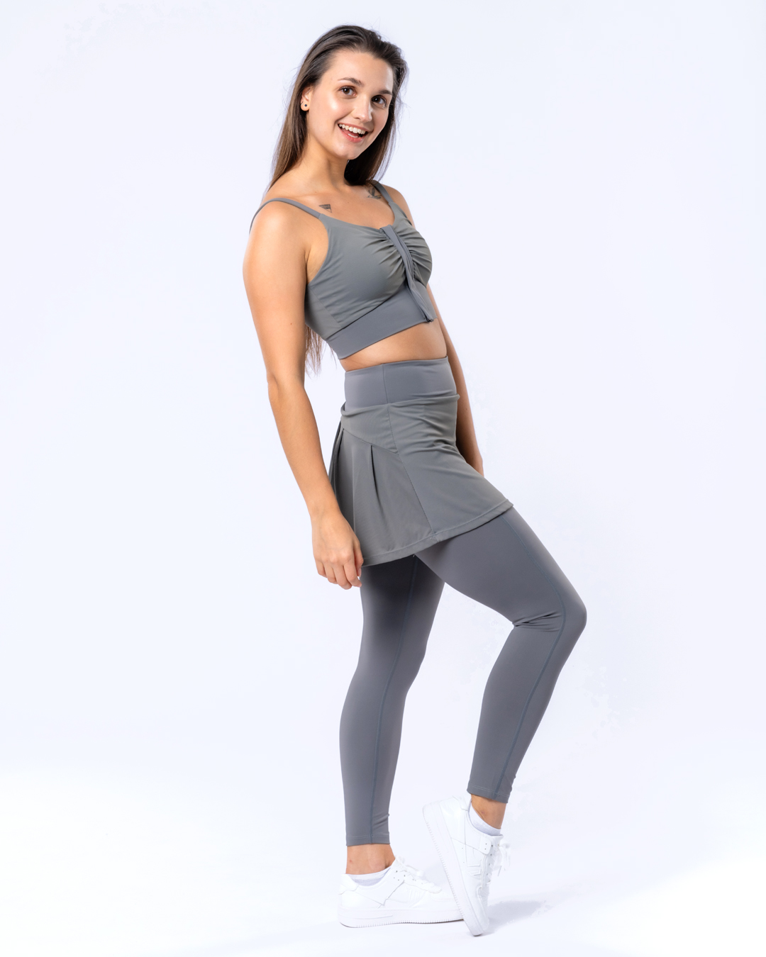 Debra top with zipper