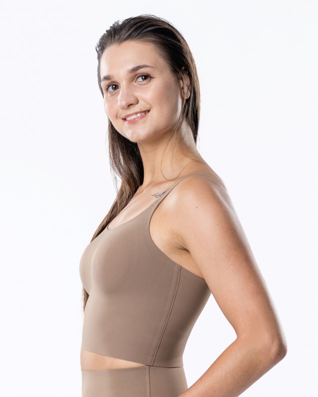 Lily lycra padded crop top