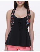 Saya medium-impact bra with cover-up