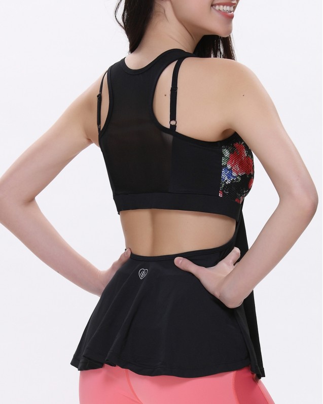 Saya medium-impact bra with cover-up