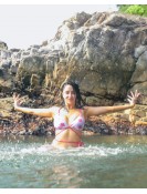 Coral love bikini top