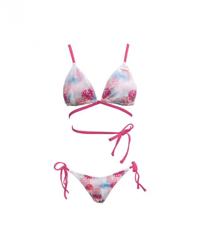 Coral love bikini top