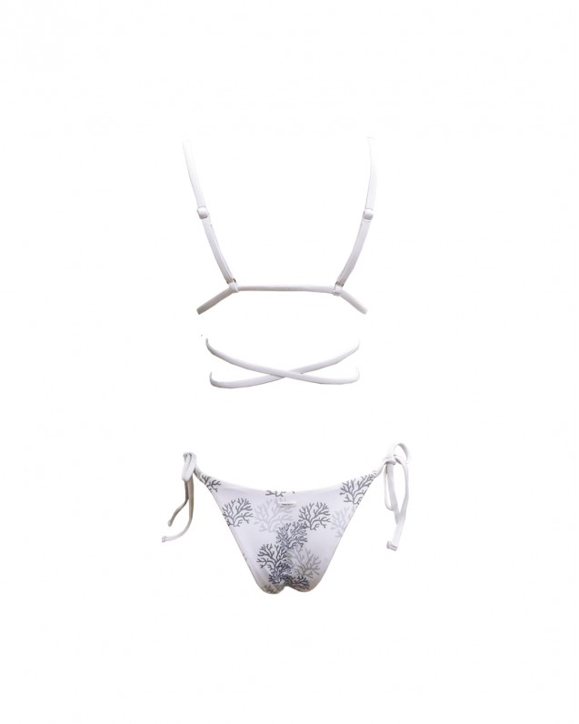 Coral love bikini top
