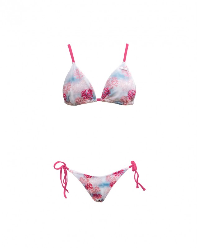 Coral love bikini top